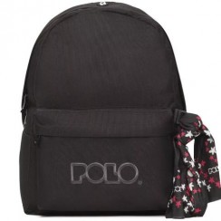 Polo - Backpack With Scarf Black