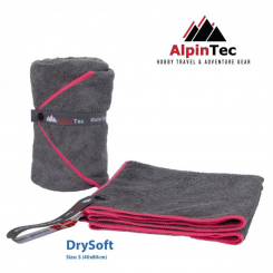 Alpin Tec - Microfiber Towel S Grey Pink