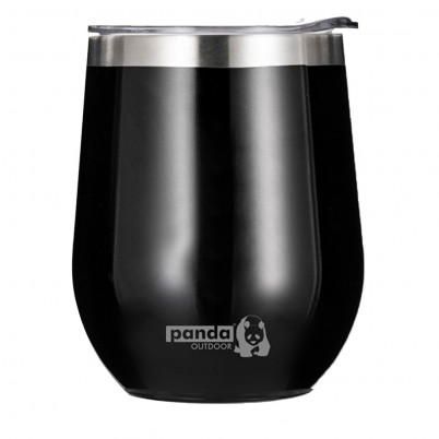 Panda Outdoor - Ανοξείδωτο Κύπελλο 320ml Μαύρο...