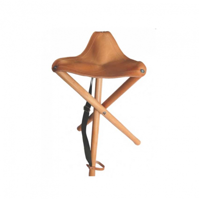 Kouros - Δερμάτινο Πτυσόμενο Τρίποδο Σκαμνάκι Ψηλό...