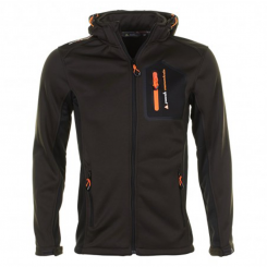 Peak Mountain - Cristol Softshell Jacket Black/Orange