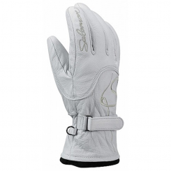 Salomon - W Kokoon Skiing Leather Gloves White