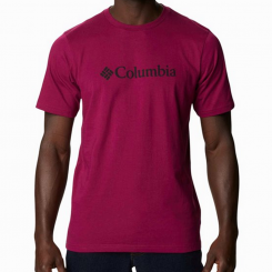 Columbia - M CSC Basic Logo Short Sleeve Red Onion...