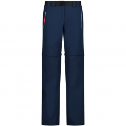 Campagnolo - Woman Zip Off Pant Blue/Red Kiss