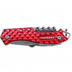 Munkees - Pocket Knife Metal Red