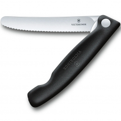 Victorinox - Foldable Paring Knife Wavy Black