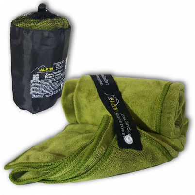 Alpin - XtraDrySoft Fleece Towel Green 50 x 80 cm