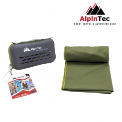 AlpinTec - Dryfast 50x100cm Dark Green
