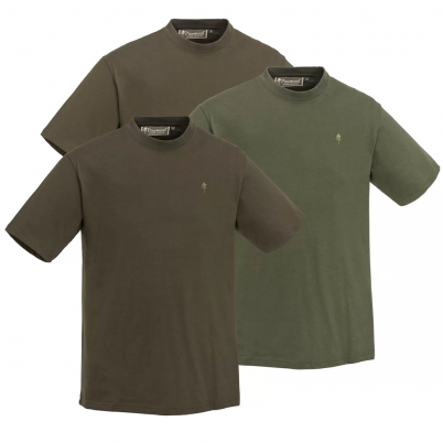 Pinewood - 3 - Pack T shirt Green/Brown/Khaki
