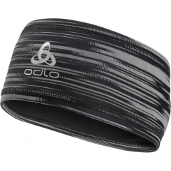 Odlo - Headband Polyknit Light Eco Print Black Reflective