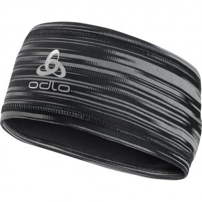 Odlo - Headband Polyknit Light Eco Print Black Ref...