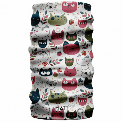 Matt - Kids Scarf Coolmax Eco Color Cats