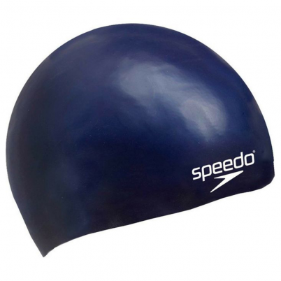 Speedo - Plain Flat Silicone Cap Navy