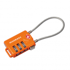 Munkees - TSA Cable Combination Lock Orange