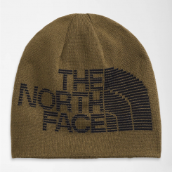 The North Face - Reversible Highline Beanie Military Olive/ TNFBlack