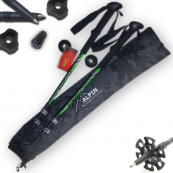 Alpin - Μπατόν Πεζοπορίας TrailHunter II Metallic Quick-Lock Green