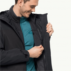 Jack Wolfskin - Taubenberg 3IN1 Jacket Black