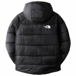The North Face - Girl's Reversible Perrito Jacket TNF Black / Fuschia Pink TNF Tossed Around Logo Print