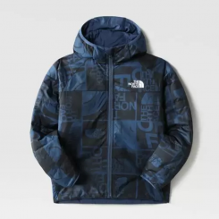 The North Face - Boy's Reversible Perrito Jacket Shady Blue