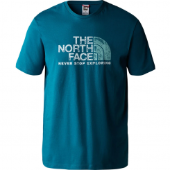 The North Face - M S/S Rust Tee Blue Coral - Reef Waters