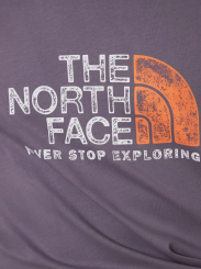 The North Face - M S/S Rust Tee Lunar Slate - Dusty Coral Orange