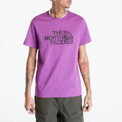 The North Face - M S/S Woodcut Dome Tee Purple Cactus Flower