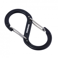 Munkees - Forged S - Shaped Carabiner Black