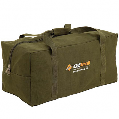 Oztrail - Medium Canvas Duffle Bag Olive