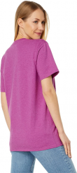 Carhartt - W Loose Fit Heavyweight S/S Faded C Graphic T-Shirt Magenta Agate