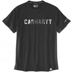 Carhartt - Force Relaxed Fit Midweight S/S Block Logo Graphic T-Shirt Black