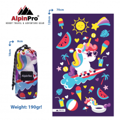 AlpinTec - Πετσέτα Microfiber Dryfast Surfing Pony L 70x120