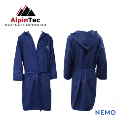 AlpinTec - Μπουρνούζι Ενηλίκων Nemo Microfiber Navy