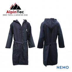AlpinTec - Μπουρνούζι Ενηλίκων Nemo Microfiber Black