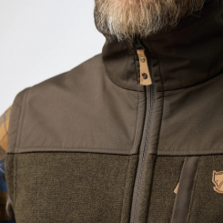 Fjallraven - Buck Fleece Vest Dark Olive