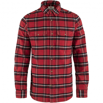 Fjallraven - M Ovik Heavy Flannel Shirt Red Oak/Fo...