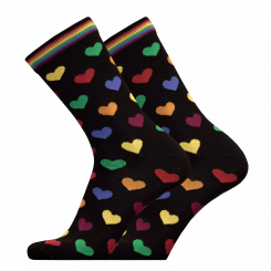 UphillSport - Lifestyle Merino Wool Rainbow Heart Black