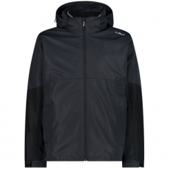 Campagnolo - Man Jacket Zip Hood Detachable Inn Jacket Antracite/Nero