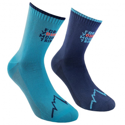 La Sportiva - For Your Mountain Socks Storm Blue/L...