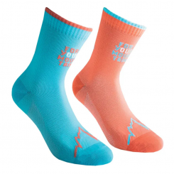 La Sportiva - For Your Mountain Socks Hibiscus/Malibu Blue