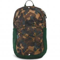 The North Face - Youth Court Jester Utility Brown Camo Texture Print/ Pine Needle TNF Black 24.6L