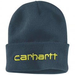 Carhartt - Knit Insulated Logo Graphic Cuffed Beanie Night Blue