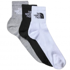 The North Face - Multi Sport Cush Quarter Sock 3P Black Assorted