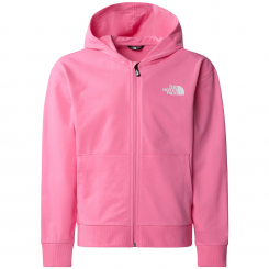 The North Face - Girl's Full Zip Oversize Light Hoodie Pink