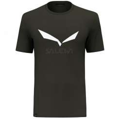 Salewa - Solidlogo Dry Μ T-Shirt Dark Olive Melange