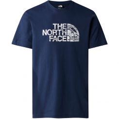 The North Face - M S/S Woodcut Dome Tee Summit Nav...