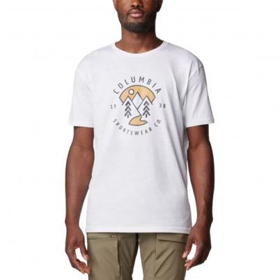 Columbia - M Rapid Ridge Graphic T-Shirt White/Nat...