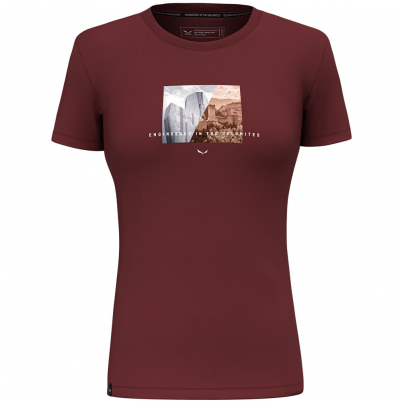 Salewa - W Pure Design Dry T-Shirt Syrah
