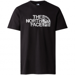 The North Face - M S/S Woodcut Dome Tee Tnf Black