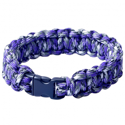 Munkees - Paracord Bracelet 9'' Purple Camo