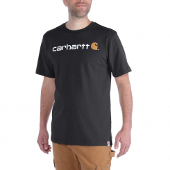 Carhartt - Relaxed Fit Heavyweight Short Sleeve Logo Graphic Black